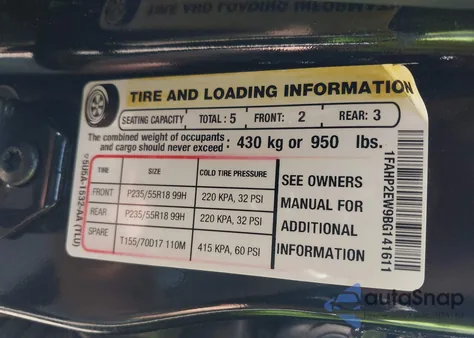 2011 Ford Taurus Sel z USA, uszkodzony, nr VIN 1FAHP2EW9BG141611